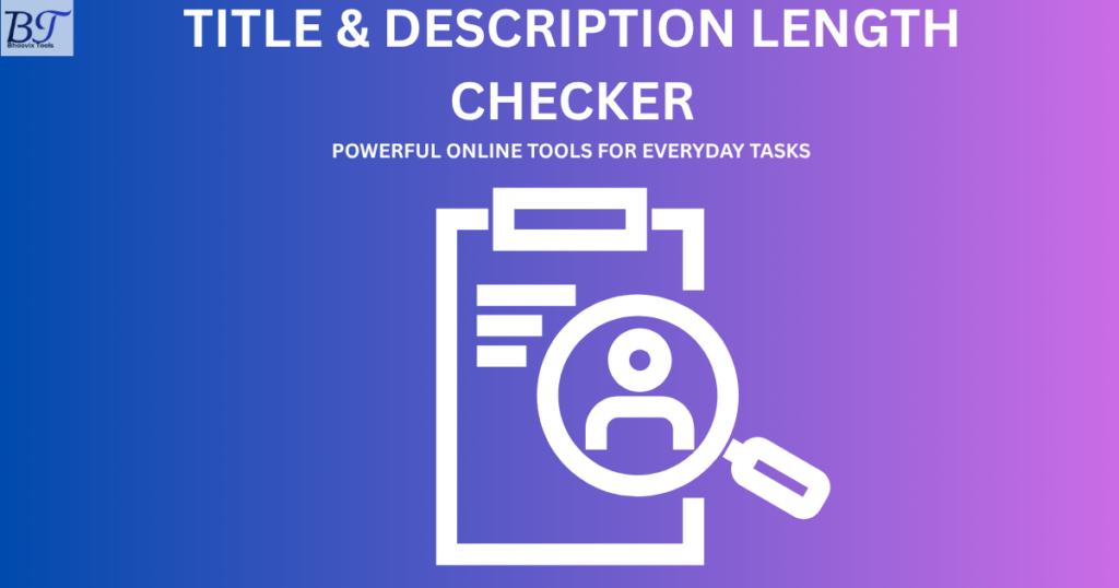 Title & Description Length Checker