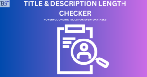 Title & Description Length Checker